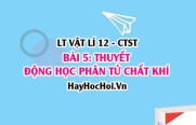 Chuyển động Brown là gì? Tính chất của chất khí? Thuyết động học phân tử chất khí là gì? Vật lí 12 bài 5 CTST